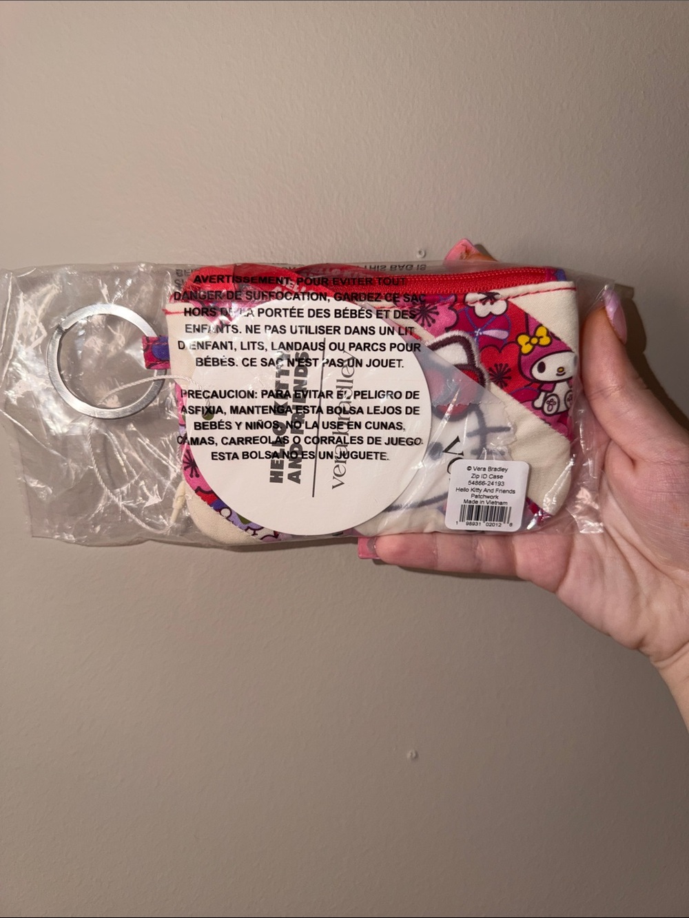 NEW Hello Kitty + Vera Bradley Zip ID - Picture 4 of 5